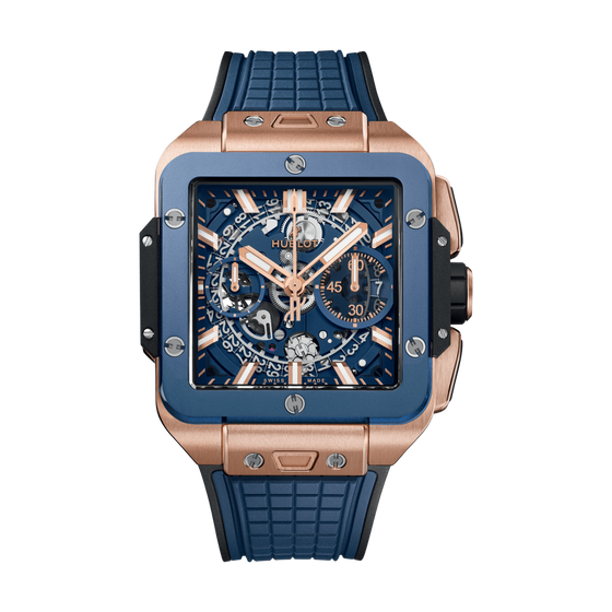 Big Bang Unico King Gold Blue Ceramic