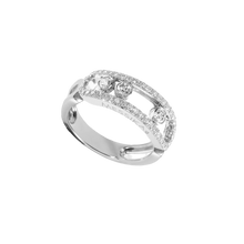  White Gold Diamond Ring Move Classique Pavé