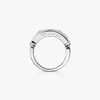 Bague Move Classique pavée, grand modèle Bague diamant Move pavée en or blanc 18 carats