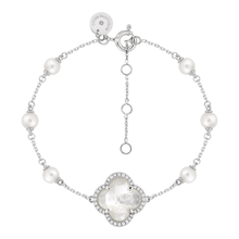  Bracelet, Mother Of Pearl, Diamonds, White Gold