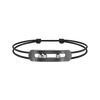 Move Titanium Graphite XL Cord Graphite Titanium Diamond Bracelet