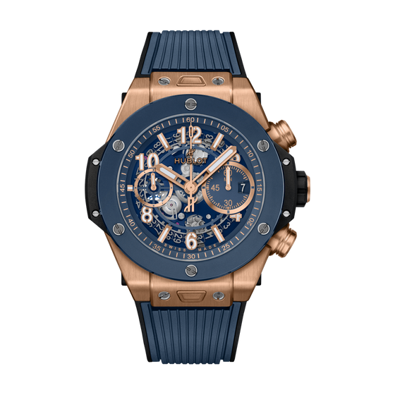 Big Bang Unico King Gold Blue Ceramic