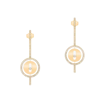  Lucky Move Arrow Yellow Gold Diamond Earrings