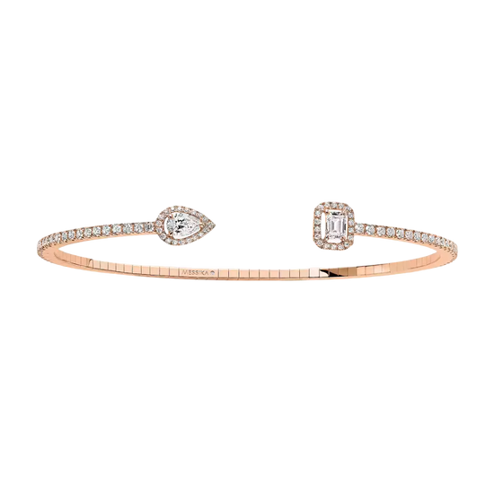 My Twin Skinny 0.15ct x2 Pink Gold Diamond Bracelet