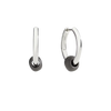 Pepita Hoop Earrings Silver & Titanium