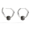 Pepita Hoop Earrings Silver & Titanium