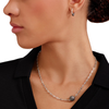 Pepita Hoop Earrings Silver & Titanium