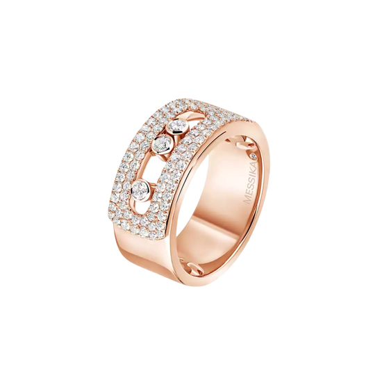 Move Noa LM Pavé Pink Gold Diamond Ring