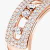 Move Noa LM Pavé Pink Gold Diamond Ring