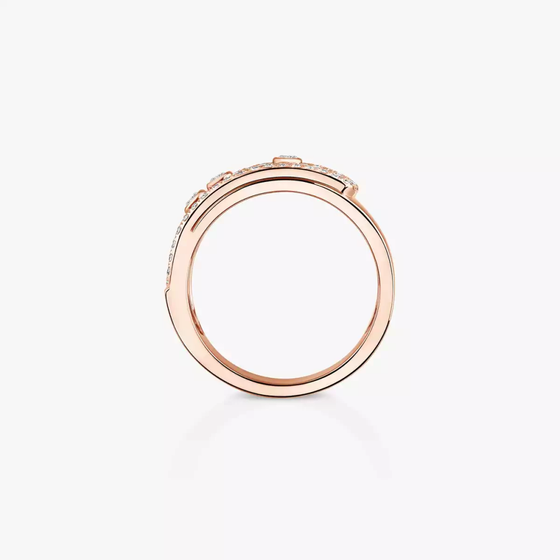 Move Noa LM Pavé Pink Gold Diamond Ring