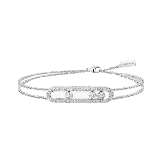Move Classique Pavé White Gold Diamond Bracelet