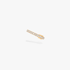 Gatsby Mono Clip Middle Yellow Gold Diamond Earrings