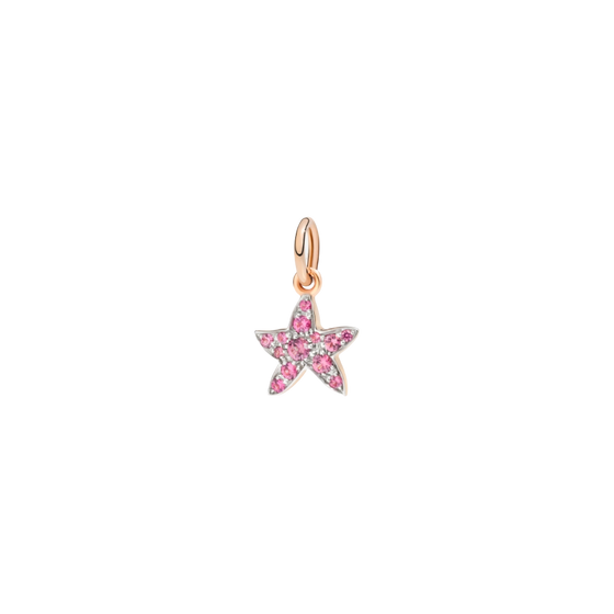 Rose Gold & Spinel Star Charm