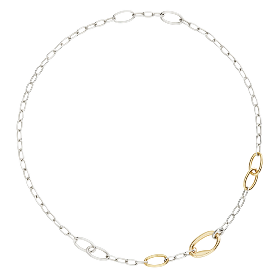 Collier Essentials Argent Et Argent Doré