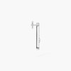 Move Uno single pavé earring, right Move Uno single diamond earring in white gold
