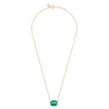 Collier, Agate Verte, Or Jaune