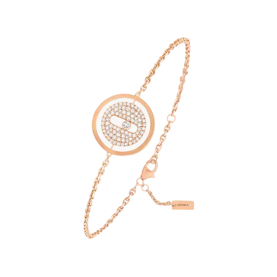Lucky Move Pavé SM Pink Gold Diamond Bracelet