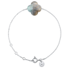 Bracelet, Labradorite, Or Blanc