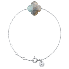  Bracelet, Labradorite, White Gold