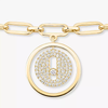 Lucky Move Diamond Pavé Ankle Bracelet Yellow Gold Diamond Bracelet