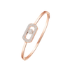 Jonc pavé So Move Bracelet Diamant Or Rose