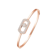  So Move Pavé Bangle Pink Gold Diamond Bracelet