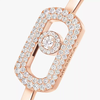 Jonc pavé So Move Bracelet Diamant Or Rose