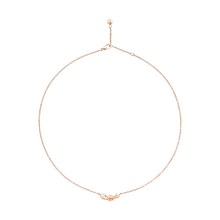  Rose Gold & White Diamond Nodo Necklace