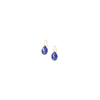 Boucles D'oreilles, Lapis Lazuli, Or Jaune