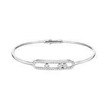  Move Pavé Thin White Gold Diamond Bracelet