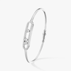 Jonc pavé Move Bracelet Diamant Or Blanc
