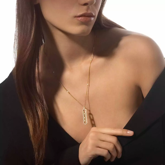 Collier Move 10th PM Collier Diamant Or Jaune