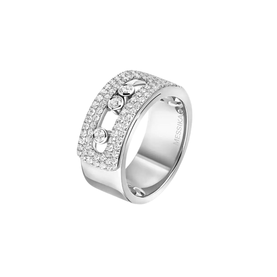 Move Noa LM Pavé White Gold Diamond Ring