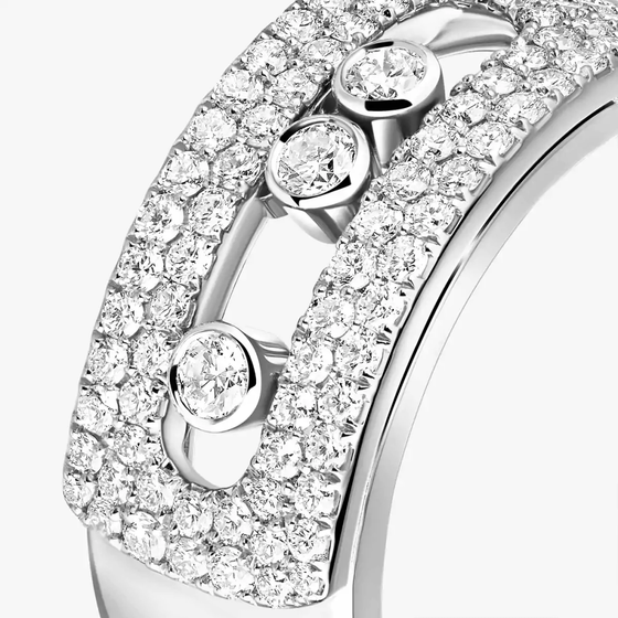 Move Noa LM Pavé White Gold Diamond Ring