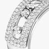 Bague pavée Move Noa GM Bague Diamant Or Blanc