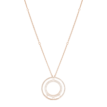  Pink Gold Diamond Necklace Move Romane Long Diamond Pavé Necklace