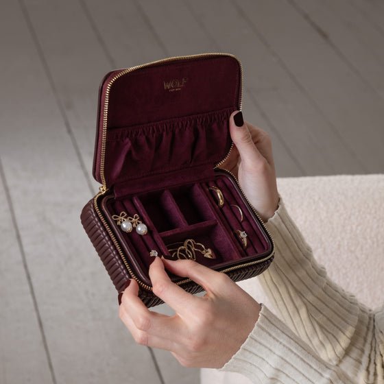 Etui à Bijoux Bella - Bordeaux
