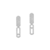 Imperial Move SM White Gold Diamond Earrings
