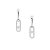Move Link earrings White Gold Diamond Earrings
