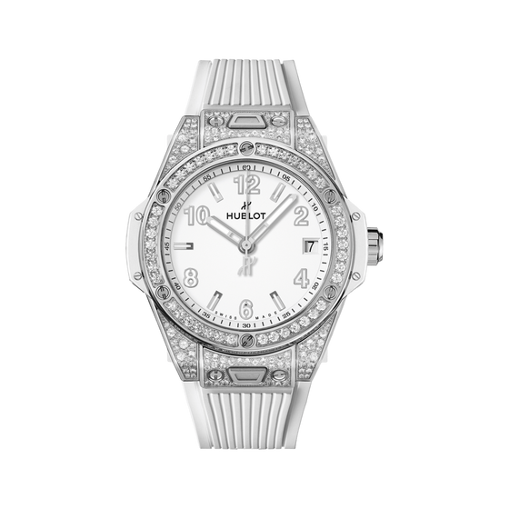 Big Bang One Click Steel White Pavé