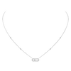 Move Uno Pavé White Gold Diamond Necklace