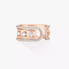 Move 10th ring Move 10th diamond ring in pink gold