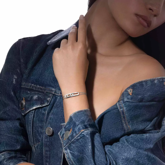 Move Classique White Gold Diamond Bracelet