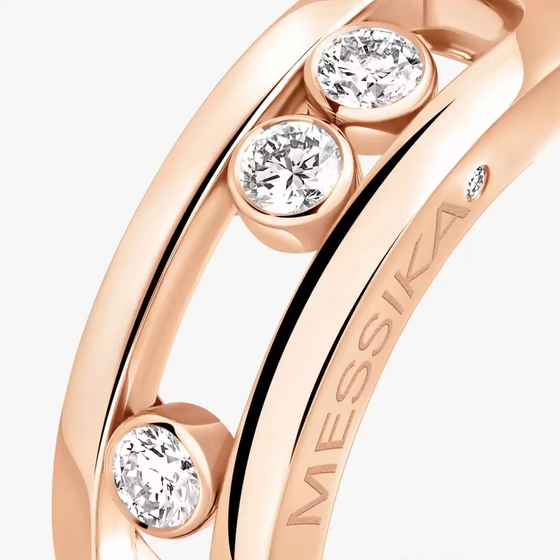 Move Classique Pink Gold Diamond Ring