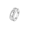 Move Classique ring, large model White gold diamond ring Move