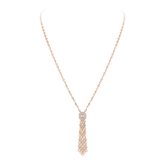 Collier pompon D-Vibes Collier Diamant Or Rose
