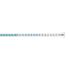 Bracelet ligne pierres bleues et diamants or blanc 750/1000e