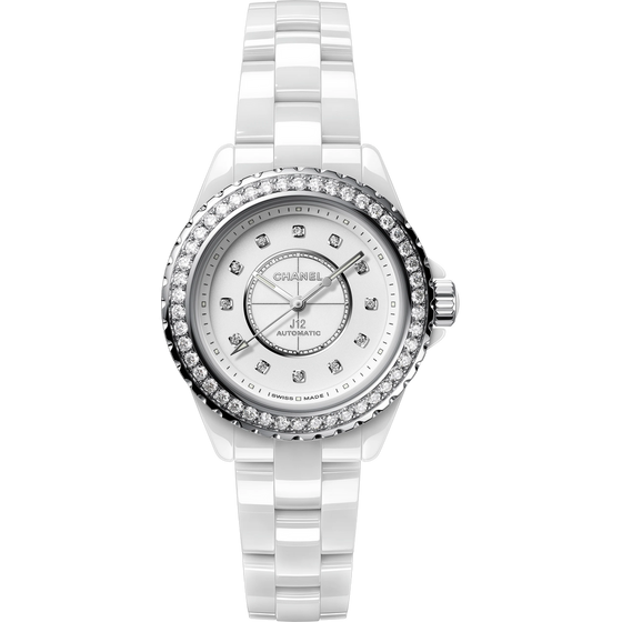 J12 Diamond Bezel Watch Caliber 12.2, 33 mm