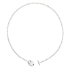 Sterling Silver Bold Heart Necklace