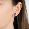 Victoria Studs, Smokey Quartz, Yellow Gold